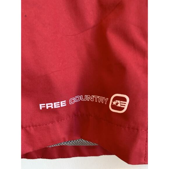 Free Country Women’s Windbreaker Jacket Radiance Hooded Red Size Large - Picture 2 of 13